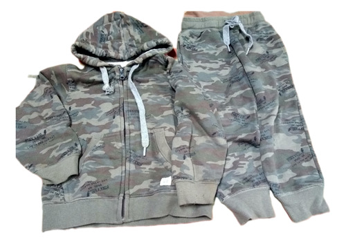 Conjunto Cheeky Frisado Camuflado T4 Campera+pantalon