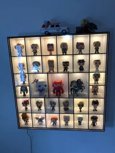 Estante Expositor Colecionáveis Funko Pop Iluminado 30 Nicho