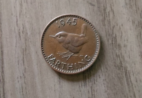 Moneda Farthing Año 1945