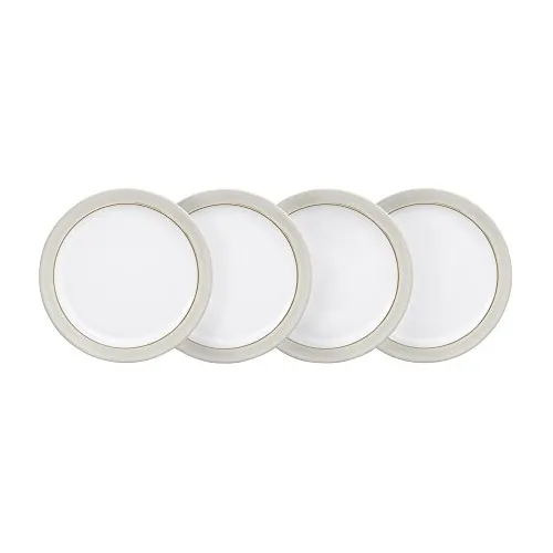 Juego De Platos De Lona Natural Denby, Crema, Mediano, Juego