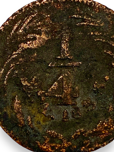 Moneda Antigua De Mexico 1/4 Real Año 1833 De Cobre (Usado)