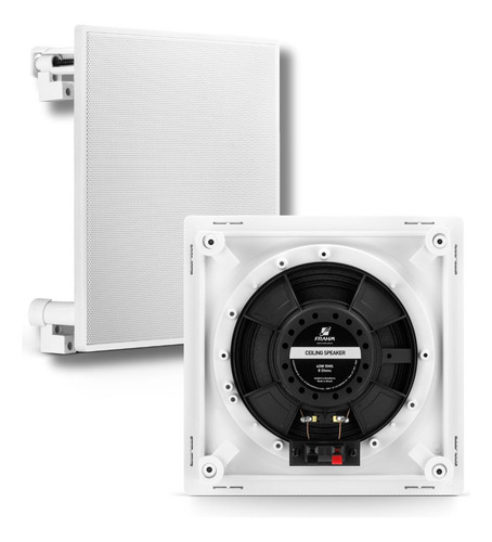 Kit Som Ambiente Home Sense 320.4 + 8 Som Arandela Quadrada Cor Preto Potência De Saída Rms 320 W