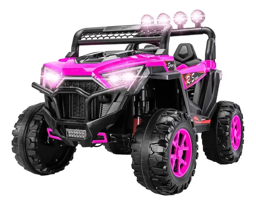 comprar Quadriciclo Elétrico Infantil Rosa 12v Jipe Controle Remoto