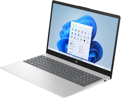 Notebook Hp 15.6 Full Hd Amd Ryzen 5 7520u 16gb Memoria Lpddr5 5500 Mhz 256gb Ssd M2 Natural Silver Graficos Radeon 610m