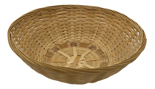 Canasto Panera Mimbre Molde Porta Pan Bamboo 24cm Oferta