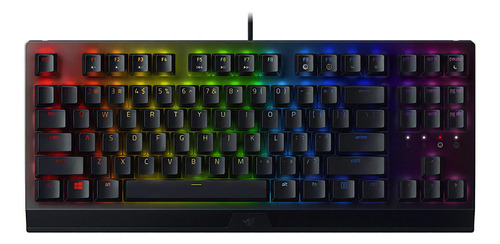 Teclado Gamer Razer Blackwidow V3 Tkl Qwerty Green Con Rgb