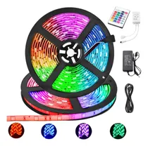 Comprar  Cinta Rollo Tira Led Rgb 5050 Multicolor + Control+ Driver 