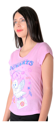 Playera Mujer Moda Camiseta Rosa Harry Potter 58204851