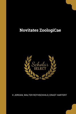 Libro Novitates Zoologicae - Jordan, K.