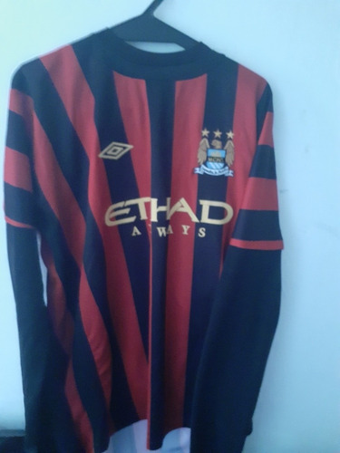 Camisa Manchester City 2012 Manga Longa Umbro