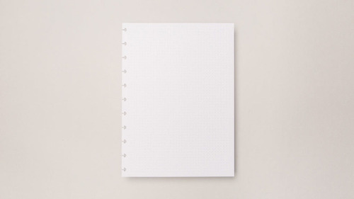 Refil Caderno Inteligente Branco Pontilhado Com 30 Folhas