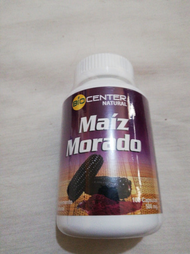 Imagen 2 de 4 de Maiz Morado 500 Mgrs X 100 Caps