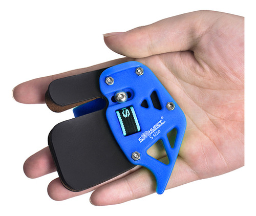Arco Recurvo Lengüeta Compatible Con Dedo Protector Azul L