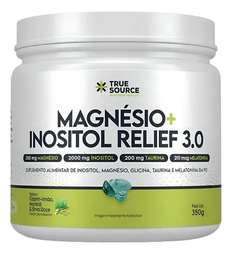 Magnésio + Inositol + Taurina + Glicina 3.0 True Source Sabor