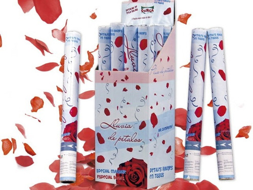Imagen 1 de 2 de Cañon Lanzador De Petalos Rojos Artificiales 30 Cm