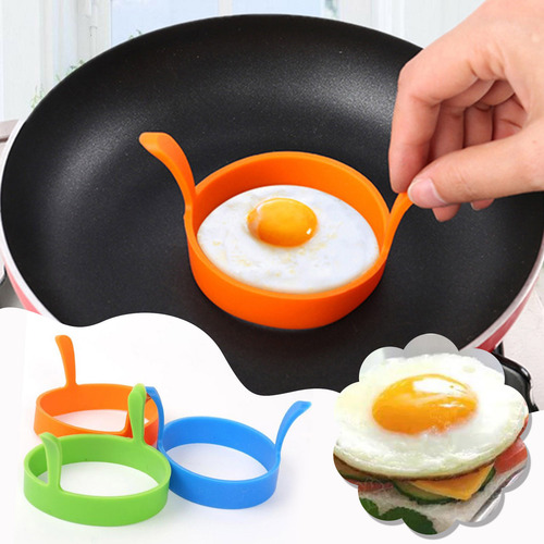 Moldes De Anillos De Silicona Antiadherentes Para Desayuno Y