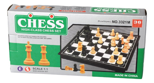 Tablero Ajedrez Magnetico Chess Plegable Juego Mesa