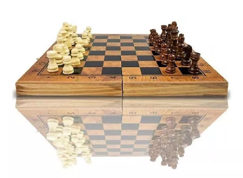 Jogo de xadrez dobrável tabuleiro 23x23 em Promoção na Shopee