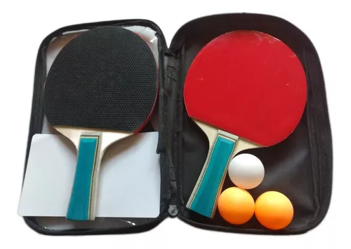 Juego de palas de ping pong profesional, 2 raquetas de tenis de mesa  premium, 3 pelotas de juego profesionales, kit de raqueta de entrenamiento