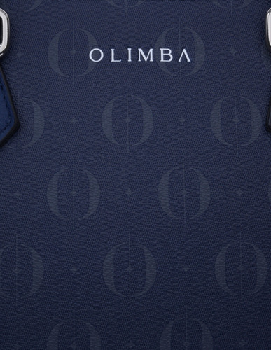 Bolsa Satchel Olimba Mujer De Moda Grande Amplia 88524 Azul Lisa Oro