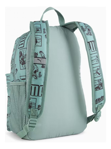 Mochila Puma Phase Aop S Bp Unisex 091324-01 Verde Mochila Eqpu