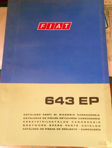 Manual De Repuestos Carroceria Camion Fiat 643ep