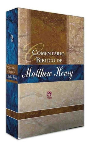 Livro Comentário Bíblico Matthew Henry Volume Único