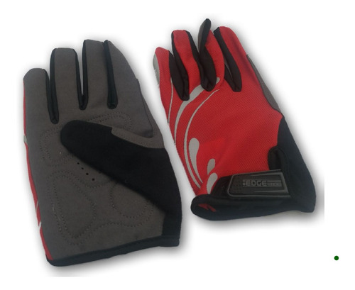 Imagen 4 de 4 de Guantes Edge 01 Talla Xl Color Rojo Bici Moto
