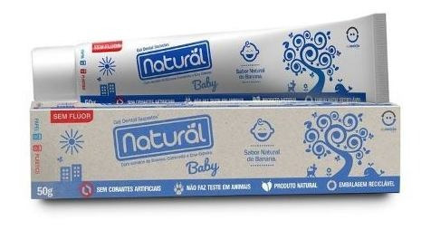 Natural Baby Pasta Dental Com Extratos De Banana 50g