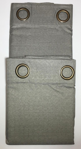 Pack Cortina Blackout Engomada Y Texturizada + Toma Cortinas