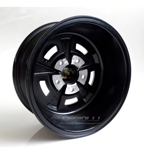 Jogo De Rodas Opala Ss R15 15x7 E 15x8 + Bicos Caravan Cor Borda Preta
