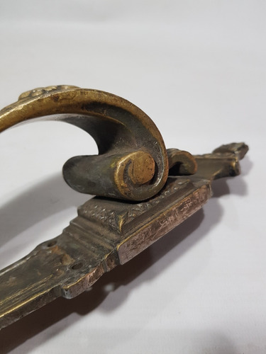 Imagen 9 de 9 de Antiguo Manijon Bronce Con Respaldo Estilo Francés Mag 59093