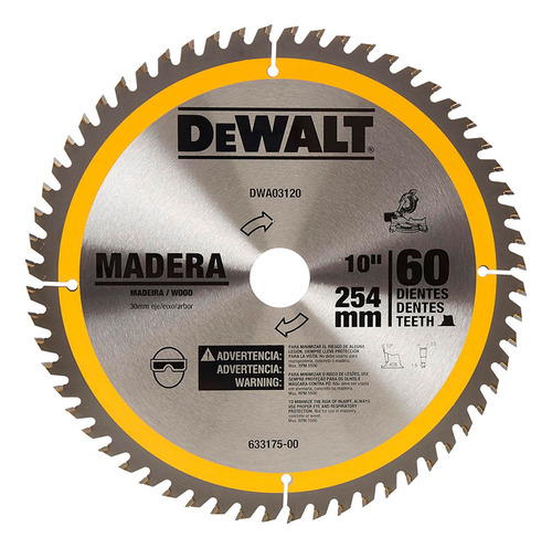 Lamina Disco Serra Esquadria 60d Madeira Dewalt 10 254mm