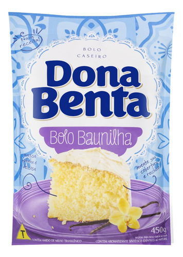 Mistura para bolo Dona Benta baunilha 450 g 