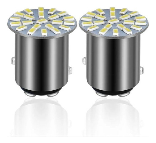 30 Lampadas Automotiva 2257 Led 2 Polos  22 Leds 5000k