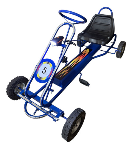 Gokart Desmontable Vehiculo A Pedal Regalo Para Niños Juegos Azul