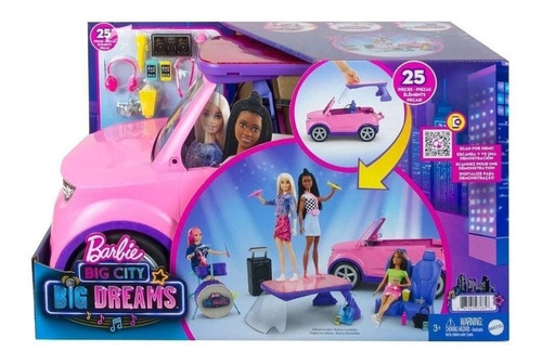 Barbie Big City Dreams Carro E Palco - Gyj25 - Mattel