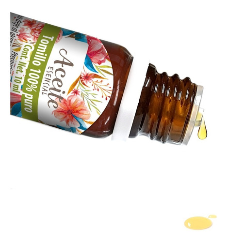 Imagen 2 de 2 de Aceite Esencial De Tomillo 10 Ml 100% Natural