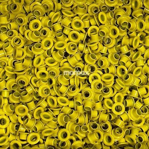 Ilhós De Alumínio N° 54 Amarelo Marpax 500 Unidades