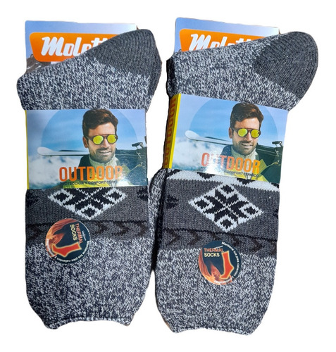 Pack 2 Calcetines Termicos Hombre Moletto