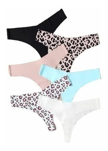 Pack De 6 Tangas  Sin Costura Lenceria Sexi Femenina Colales