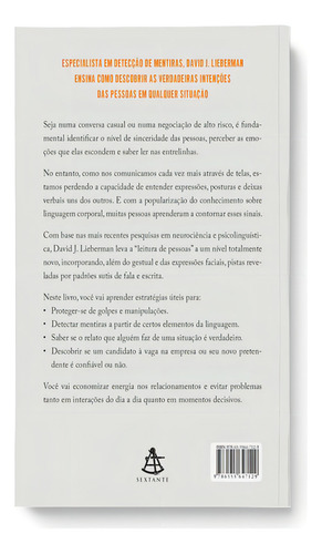 Como Decifrar Mentes, De Lieberman, David J.. Editorial Sextante, Capa Mole, Edição 2023-10-10 00:00:00 Em Português