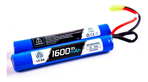 Bateria Airsoft Ultra 1600mah 9.6v Leão M4 Rifle Aeg 