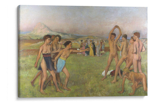 Canvas Lab Cuadro Jóvenes Espartanos Ejercitándose 90x60