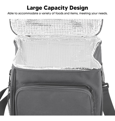 Bolsa Refrigeradora Oxford De Tela Oxford, Portátil De Gran
