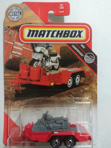 Matchbox Mbx Cycle Trailer Remolque Rojo Countryside Mb2