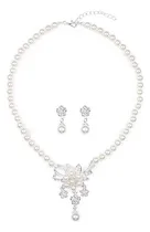 Comprar Conjunto De Collares Y Pendientes Con Diamantes De Imitación