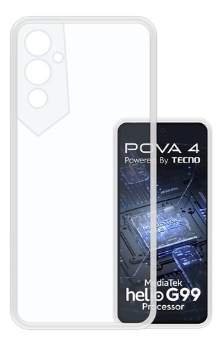 Estuche Protector Transparente - Tecno Pova 4