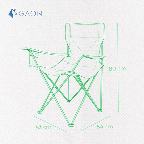 Silla Playera Plegable Portatil Para Exteriores Camping Gaon