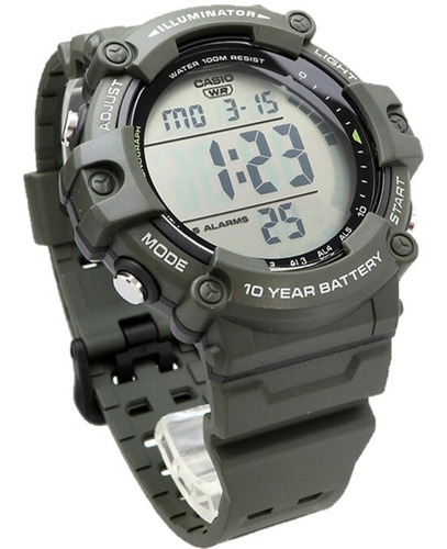 Reloj Casio Digital Hombre Full Color Del Fondo Negro Ae-1500whx-3a